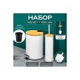Набор - ведро с педалью 3 л 20*17*25 см + Держатель с ершиком 9,5*9,5*38 см "Белый", металл
Состав: Металл, пластик, бамбук