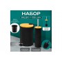 Набор - ведро с педалью 3 литра + Держатель для ершика ,9,4*9,4*38 см черный
Состав: Металл, пластик, бамбук