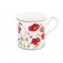 Кружка 170 мл 10,5*8*7,5 см "Маки" NEW BONE CHINA