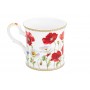Кружка 170 мл 10,5*8*7,5 см "Маки" NEW BONE CHINA