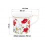 Кружка 250 мл 11,8*8,5*7,5 см "Маки" NEW BONE CHINA
Состав: Фарфор