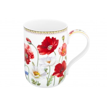 Кружка 400 мл 11,5*7,5*10,5 cм "Маки" NEW BONE CHINA
Состав: Фарфор