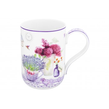 Кружка 400 мл 11,5*7,5*10,5 cм "Лаванда" NEW BONE CHINA
Состав: Фарфор