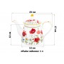 Чайник 1 л 23*13*17 см "Маки" NEW BONE CHINA
Состав: Фарфор