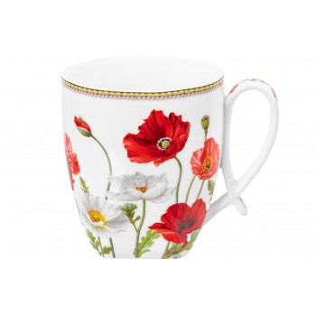 Кружка 300 мл 11*8,3*9,5 см "Маки" NEW BONE CHINA
Состав: Фарфор