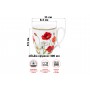 Кружка 300 мл 11*8,3*9,5 см "Маки" NEW BONE CHINA
Состав: Фарфор