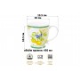 Кружка 500 мл 13,5*10*10,5 см "Лимоны" на ножке, NEW BONE CHINA
Состав: Фарфор