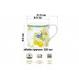 Кружка 350 мл 11,5*8,5*8,5 см "Лимоны" NEW BONE CHINA
Состав: Фарфор