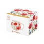 Кружка 400 мл 13*10*8,5 см "Маки" бочонок, NEW BONE CHINA
Состав: Фарфор