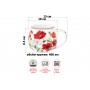Кружка 400 мл 13*10*8,5 см "Маки" бочонок, NEW BONE CHINA
Состав: Фарфор