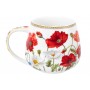 Кружка 400 мл 13*10*8,5 см "Маки" бочонок, NEW BONE CHINA
Состав: Фарфор
