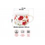 Кружка 250 мл 11*8,5*7 см "Маки" бочонок, NEW BONE CHINA
Состав: Фарфор