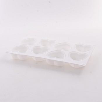 80326-286G Форма Сердце для выпечки кексов, пирожных, конфет, муссов силикон (х120). 