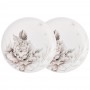 НАБОР ИЗ 2 ТАРЕЛОК ЗАКУСОЧНЫХ LEFARD "WHITE FLOWER" 20,5 СМ (КОР=16ШТ.)