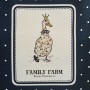 ФАРТУК "FAMILY FARM", 85Х70СМ 100% ХЛОПОК,СИНИЙ, КАЙМА,ТВИЛ,ПРОПИТКА