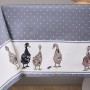 СКАТЕРТЬ "FAMILY FARM" 110Х140СМ , 100% ХЛОПОК, ГРАФИТ , ТВИЛ, ПРОПИТКА