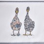 СКАТЕРТЬ "FAMILY FARM" 160Х220СМ ,100% ХЛОПОК, ГРАФИТ , ТВИЛ, ПРОПИТКА