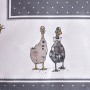 СКАТЕРТЬ "FAMILY FARM" 160Х220СМ ,100% ХЛОПОК, ГРАФИТ , ТВИЛ, ПРОПИТКА