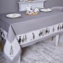 СКАТЕРТЬ "FAMILY FARM" 160Х220СМ , 100% ХЛОПОК, СЕРЫЙ, ТВИЛ, ПРОПИТКА