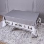СКАТЕРТЬ "FAMILY FARM" 160Х220СМ , 100% ХЛОПОК, СЕРЫЙ, ТВИЛ, ПРОПИТКА