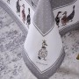 СКАТЕРТЬ "FAMILY FARM" 160Х220СМ , 100% ХЛОПОК, СЕРЫЙ, ТВИЛ, ПРОПИТКА