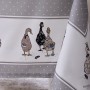 СКАТЕРТЬ "FAMILY FARM" 160Х220СМ , 100% ХЛОПОК, СЕРЫЙ, ТВИЛ, ПРОПИТКА