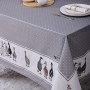 СКАТЕРТЬ "FAMILY FARM" 160Х220СМ , 100% ХЛОПОК, СЕРЫЙ, ТВИЛ, ПРОПИТКА