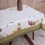 СКАТЕРТЬ "ОХОТА"110Х140СМ ,100% ХЛОПОК,ЗЕЛЕНЫЙ,ТВИЛ, ПРОПИТКА
