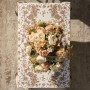 СКАТЕРТЬ " ROYAL GARDEN" 110Х140СМ ,БЕЛЫЙ ,100% ХЛОПОК ,ТВИЛ С ПРОПИТКОЙ