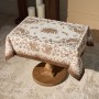 СКАТЕРТЬ " ROYAL GARDEN" 110Х140СМ ,БЕЛЫЙ ,100% ХЛОПОК ,ТВИЛ С ПРОПИТКОЙ