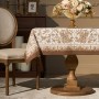 СКАТЕРТЬ " ROYAL GARDEN" 110Х140СМ ,БЕЛЫЙ ,100% ХЛОПОК ,ТВИЛ С ПРОПИТКОЙ