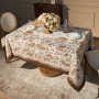СКАТЕРТЬ "ROYAL GARDEN" 160Х220СМ ,БЕЛЫЙ, 100% ХЛОПОК,ТВИЛ ПРОПИТКА