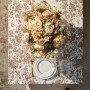 СКАТЕРТЬ "ROYAL GARDEN" 160Х220СМ ,БЕЛЫЙ, 100% ХЛОПОК,ТВИЛ ПРОПИТКА