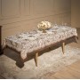СКАТЕРТЬ " ROYAL GARDEN" 140Х300СМ ,БЕЛЫЙ ,100% ХЛОПОК ,ТВИЛ С ПРОПИТКОЙ