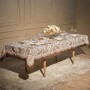 СКАТЕРТЬ " ROYAL GARDEN" 140Х300СМ ,БЕЛЫЙ ,100% ХЛОПОК ,ТВИЛ С ПРОПИТКОЙ