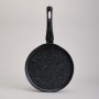 СКОВОРОДА БЛИННАЯ AGNESS С АНТИПРИГАРНЫМ ПОКРЫТИЕМ "BLACK MARBLE", 24Х2СМ