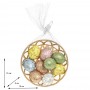 Набор из 9-ти изделий декоративных "Яйцо пасхальное" (3*4) в корзинке, L15 W15 H5 см